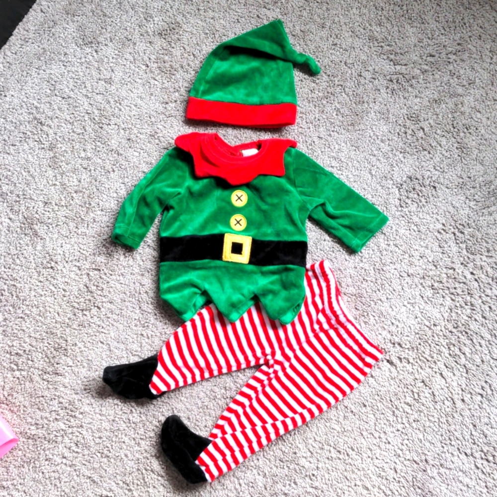 0-3 months, elf outfit